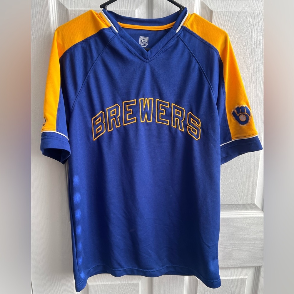 Men’s Brewers Blue and Yellow Jersey